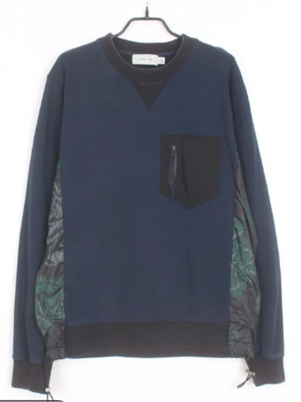 Coach Navy Blue Crewneck Sweatshirt with Black Pocket
